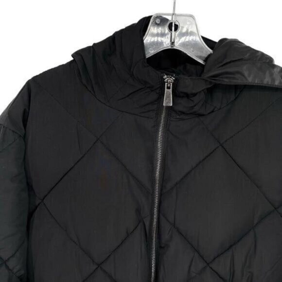 Asos Womens Black Puffer Coat Jacket Outdoor Winter - Picture 4 of 13